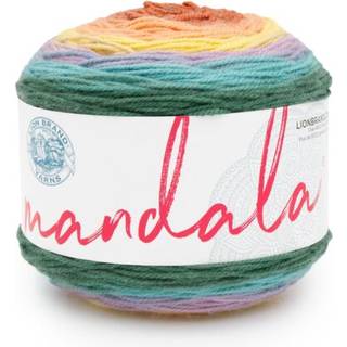Lion Brand Mandala 525-267F Doxy Indhold: 100% akryl Vægt/længde: 150 g = ca. 540 meter Anbefalede pinde: 3.75 mm Strikkefasthed: 10 x 10 cm = 22 m x 30 p Vask: Maskinvask 40°C.