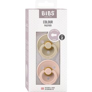 BIBS Sut Colour 2-pak Latex Str. 2, Vanilla/Blush