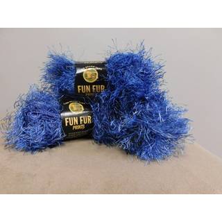 Lion Brand Yarn 320-203A Fun Fur Yarn Indigo