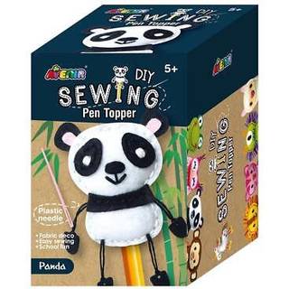 Blyantstop med panda DIY - Sy den selv Krea fra 5 år og op