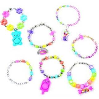 Gr det virkeligt: ??Pop! Ryste! Vride! DIY-armbndsst - Lav 7 Scensoriske Charm-armbnd 171 stk. Alt-i-1 smykkest Regnbuefarver Piger og brn
