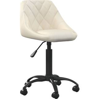 Kontorstol Fløjl - Creme