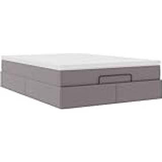 osmannisk sengeramme med madras 140x200 cm kunstlæder