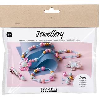 Mini DIY Smykkesæt til Børn - Farverige Perler og Vedhæng