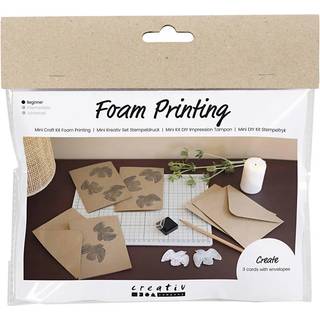 DIY Stempeltryk Kit - Kort med Duer, 3 stk.