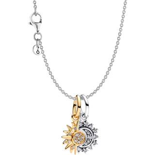 Pandora 68595 Damencollier Silber Sonne und Mond Set