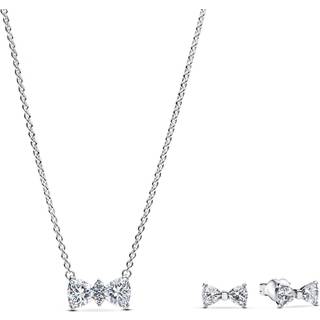 Pandora 68615 Geschenkset für Damen Silber Funkelnde Schleife