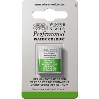 Winsor & Newton Professional akvarelfarve half pan Permanent Sap Green 503