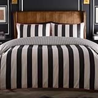Laurence Llewelyn-Bowen Laurence Llewelyn-Bowen Black Festivo Circus Stripe Duvet Cover Set