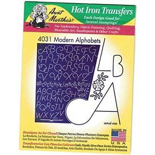 Moderne alfabeter tante Martha's Hot Iron Embroidery Transfer