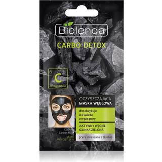 Bielenda Carbo Detox Active Carbon Rensemaske med aktiveret kul til fedtet og kombineret hud 8 g - 8 g