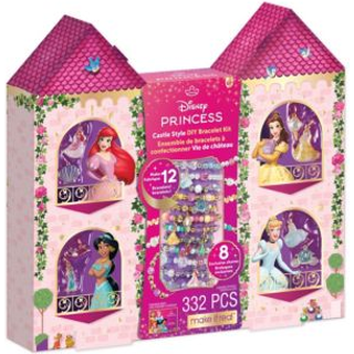 Gør det rigtigt: Disney Princess: Castle Style DIY Armbånd Kit - 332 pcs smykkesæt Opret 12 armbånd 8 eksklusive charme piger og børn i alderen 6