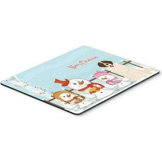 Caroline's Treasures BB2358MP Gl?delig julekarolers Moskva Watchdog Mouse Pad Hot Pad eller Trivet til hjemmekontor Gaming Working Computers Lapt