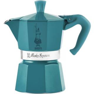 Moka Express Espressokande 3 kopper Turkis - Winter Wonderland