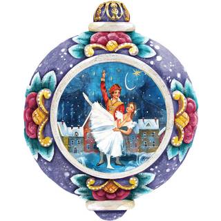 G. Debrekht 3-1/2 tommer Nutcracker Ballet Scenic Ornament