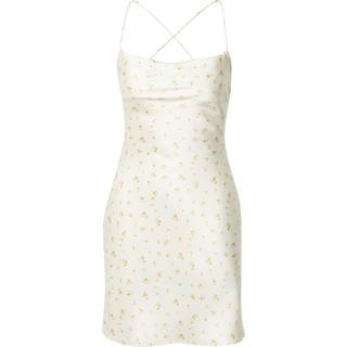 NA-KD - Waterfall Detail Dress - Kjoler til hende - Spaced Yellow Tulip - 40