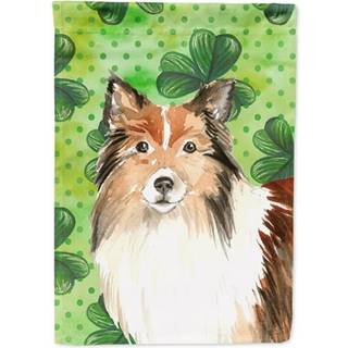 """"Carolines Treasures CK1790GF Shamrocks Sheltie Have St?rrelse Udend?rs-Flag Multicolor""""