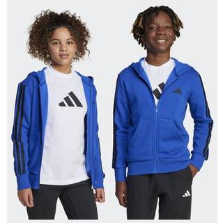 Essentials Full-Zip Kids hættetrøje - Royal Blue / Black - 140