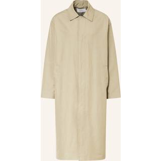 Cotton Nylon Mac Coat - Khaki - S