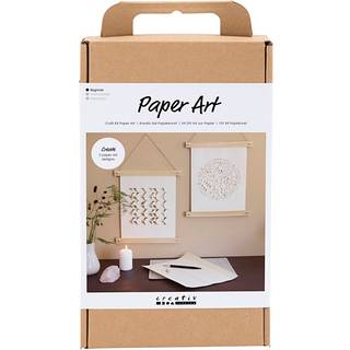 DIY Papirkunst Kit - Off White, 3D Effekt