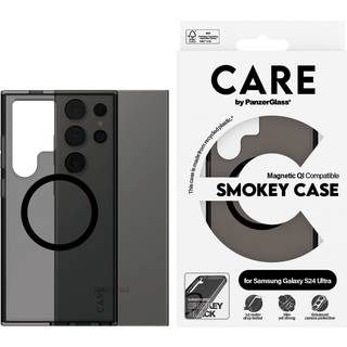 CARE by PanzerGlass Flagship Case Urban Combat Smokey w. Black QI Compatible Samsung Galaxy S24 Ultra