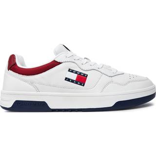 Tommy Hilfiger White Leather Men Sneakers