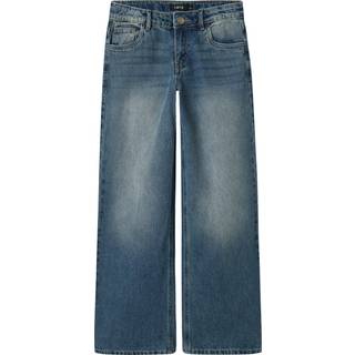Mirty Wide Jeans, Medium Blue Denim, 128 cm