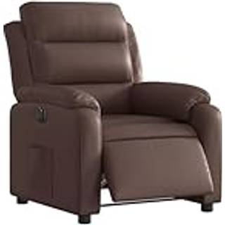 Lænestol Kunstlæder Brun - Nej / Eldrevet tilbagelæningsfunktion
