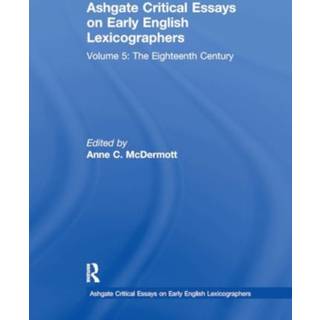 Ashgate Critical Essays on Early English Lexicographers