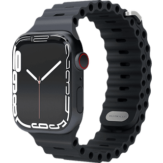 Vonmählen Apple Watch (42/44/SE/45/46/49mm) Wave Band 2 Genanvendt Silikone Rem - Blå