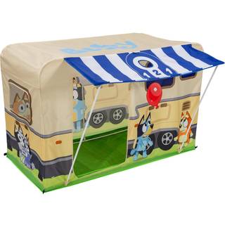 Bluey Camping Activity Fort | Inomhus och utomhuslek Husleksak för barn | Inkluderar fem aktiviteter en dockteater och arbetsljus