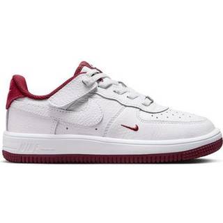 Nike Nike White Red Junior Air Force 1 EasyOn Trainers