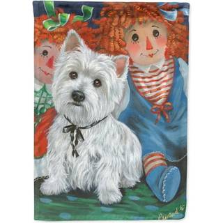 Carolines Treasures PPP3226GF Westie Ragdoll Have Flag Postkasse Flag Dekorativ Yard Flag Banner Udenfor Patio Kunstv?rk Yard Blomsterbede Havest