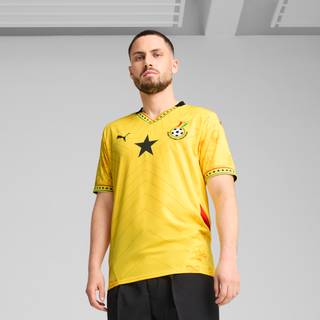 Men&#39;s Puma Ghana 2025 Away Jersey, Yellow, Size XL, Clothing - Black - XL