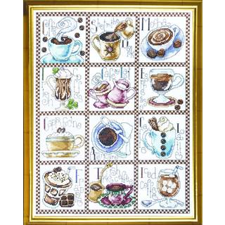 Design Works Crafts t?llet Cross Stitch Coffee Break 12 X 14 tommer hvid
