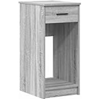 Computertårnstativ Med Skuffe 35X45X77 Cm Etræsfarve - Grå sonoma-eg