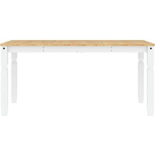 Spisebord Corona 160X80X75 Cm Massivt Fyrretræ Hvid