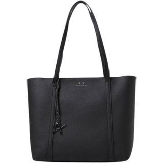 Armani Exchangetil kvinder. 942930CC72628621 Sort taske med vedhæng (OSFA), Casual, Polyuretan