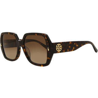Tory Burch TY7191U Asian Fit 172813 54 Solbriller Kvinder Tortoiseshell - Dark Tortoise - 54mm