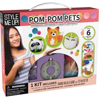 Style Me Up Pom Pom Pets: Kid's Yarn Crafting DIY Opret op til 6 forskellige charmerende critters tilbyder b?rnene en engagerende og fantasifuld