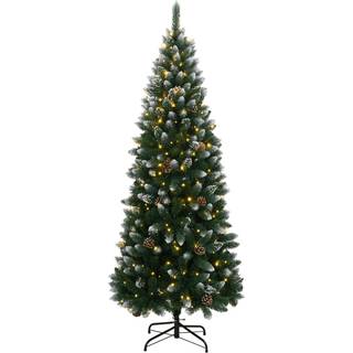 Kunstigt Juletræ Med Fod Pvc Grøn - med LED / 120 cm