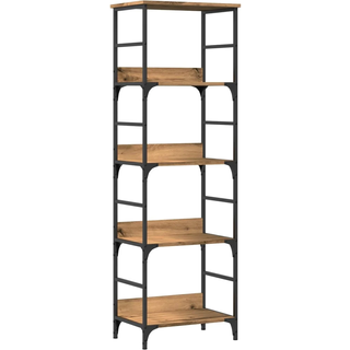 bogreol 50x33x153 cm konstrueret træ kunsteg