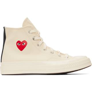 Sneakers Converse x Comme des Garçons PLAY Chuck 70 Hi Milk/ Red/ Black EUR 42 - Black - 42