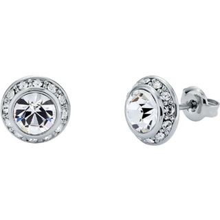 Ted Baker Soletia Silver Solitaire Sparkle Halo Stud Earrings - Silver