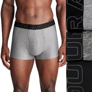 Under Armour Performance Tech™ Men's 6" 3-Pack Boxerjock® Steel Full Heather / Castlerock Full Heather / Castlerock XS