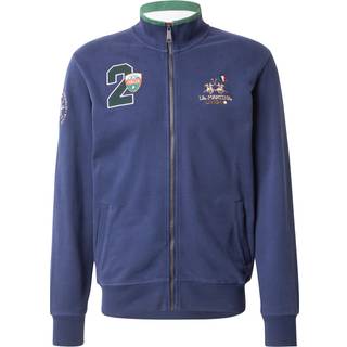 LA MARTINA Herren Cardigan blau unifarben