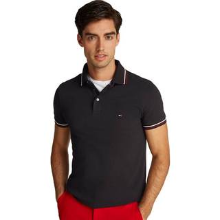 Tommy Hilfiger Herren Polo-Shirt schwarz Slim Fit
