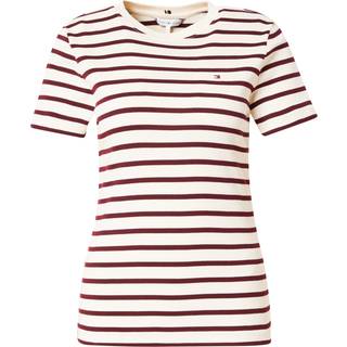 Tommy Hilfiger Tommy Hilfiger Red Slim Crew Neck Short Sleeves 100% Cotton T-Shirt
