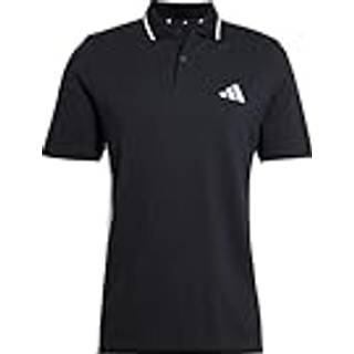 Essentials 3-Stripes Piqué polotrøje - Black / White - L