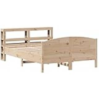 sengeramme uden madras 120x190 cm massivt fyrretræ